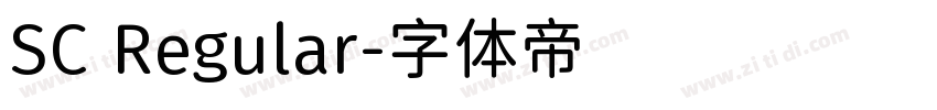 SC Regular字体转换